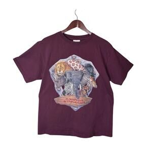 Vintage Disney Animal Kingdom Opening Day 1998 Graphic T Shirt Large